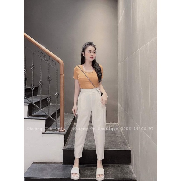 Quần baggy vải cạp chun hàng QCL1