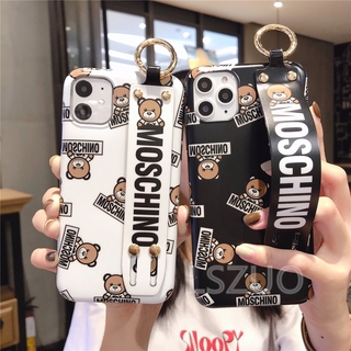 Ốp Lưng Mềm In Hình Gấu Moschino Có Dây Đeo Cho Iphone 12 Mini 12 Pro Max 11 Pro Max X Xs Xr Xsmax 8 7 Plus Se 2020