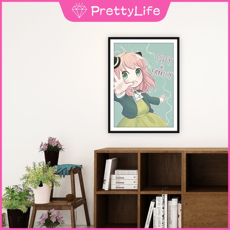Bộ Tranh Đính Đá 5D Tự Làm Kích Thước 30X40Cm Hình Anime