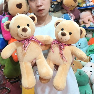 Gấu Nơ Mềm 35cm Dễ Thương Quà Tặng Phụ Kiện Gấu Bông City