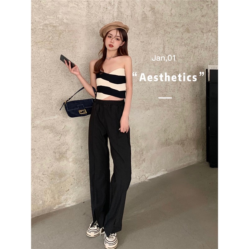 Áo Ống Dệt Kim Phong Cách Hàn Quốc Xinh Xắn Cho Nữ | BigBuy360 - bigbuy360.vn