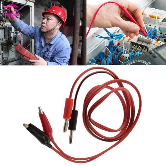 Dây dẫn kẹp hàm cá sấu 1M