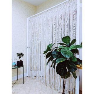 Rèm trang trí rèm cửa rèm sợi rèm macrame handmade