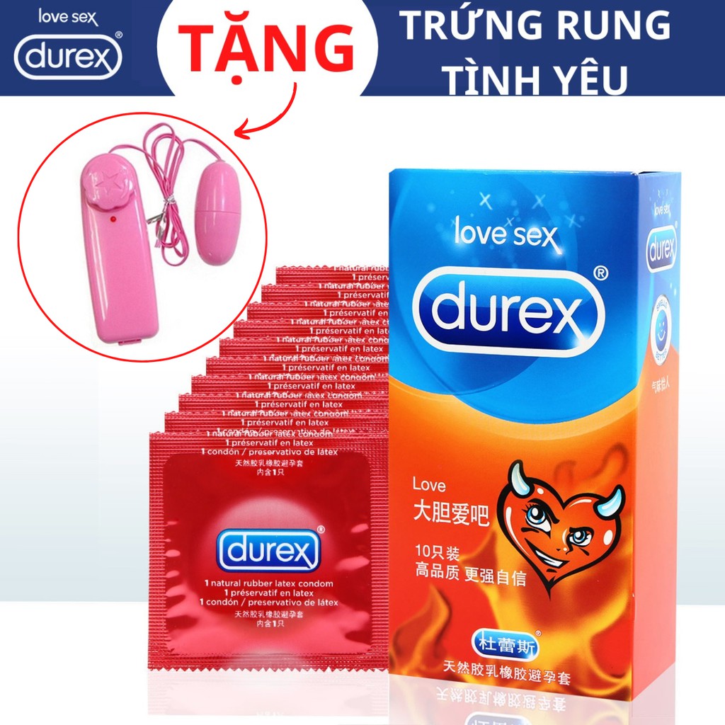 [CHÍNH HÃNG] - Bao cao su Durex Love - Durex Classic Men Use Love Sex Condom (10 bao)