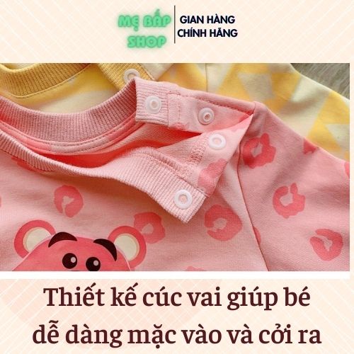 Váy bé gái, váy nỉ đuôi cá dài tay cho bé gái màu sắc dễ thương hoạ tiết đáng yêu Cuội Store size từ 6 đến 16kg