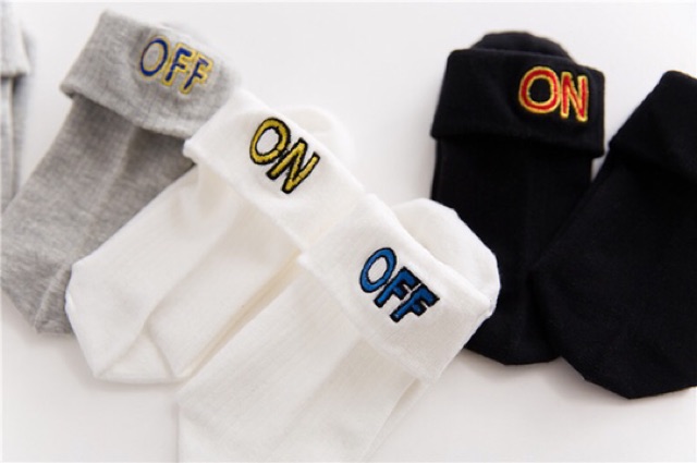 Tất Cổ Cao Nam Nữ OffWhite Thời Trang