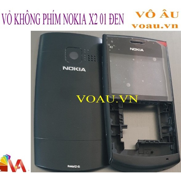 VỎ KHÔNG PHÍM NOKIA X2 01 MÀU ĐEN [KHÔNG SƯỜN]