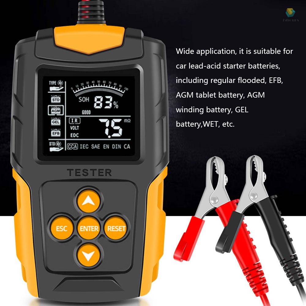 Thiết Bị Kiểm Tra Ắc Quy Kỹ Thuật Số LCD 12V / 24V Cho Xe Hơi / Xe Máy