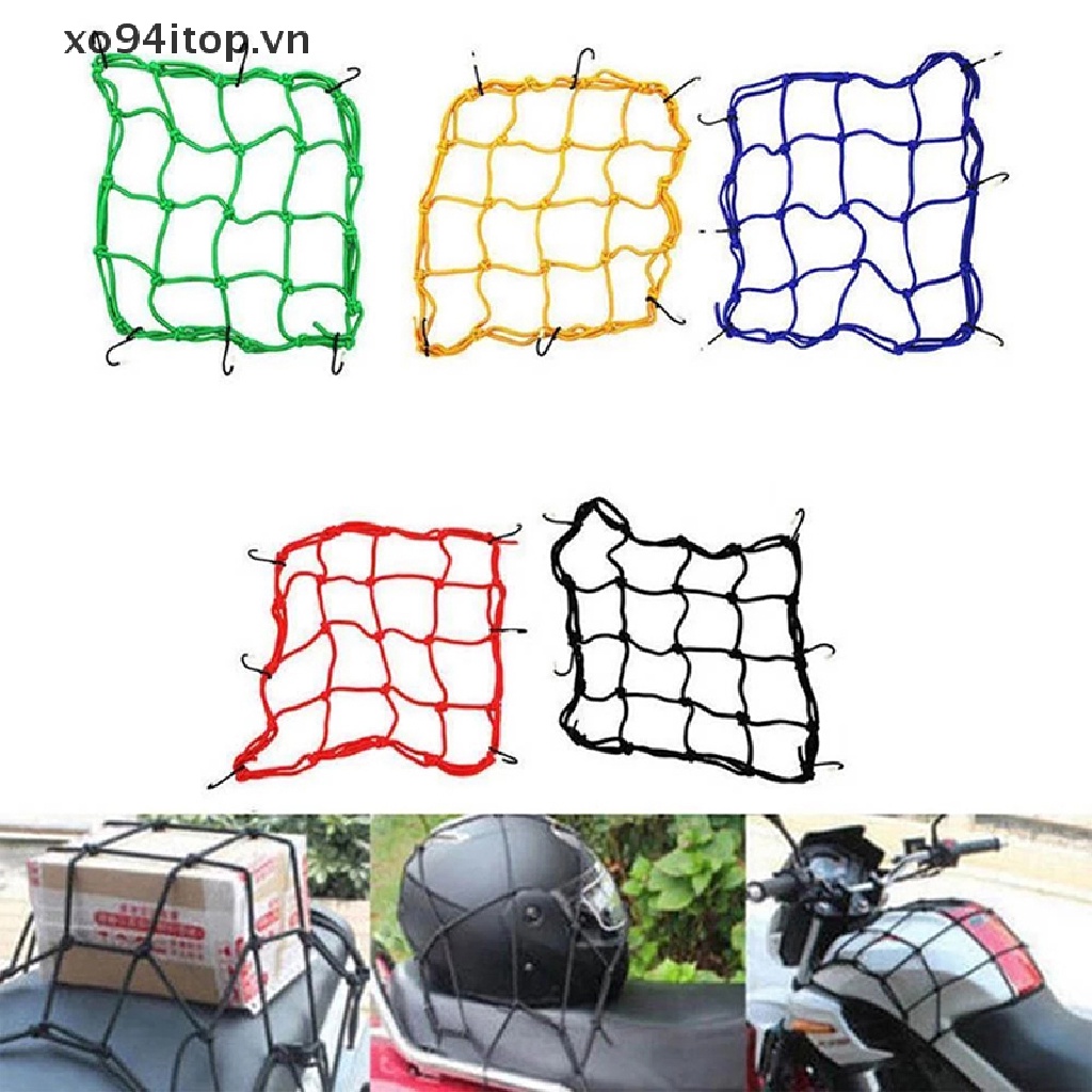 Xoitop Vỏ Lưới Cao Su Co Giãn Bọc Hành Lý Gắn Khung Sau Xe Đạp / Xe Máy