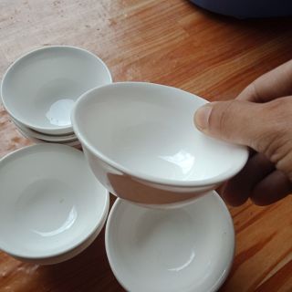 [Gốm sứ trắng] Chén sứ trắng nước mắm lồng sâu