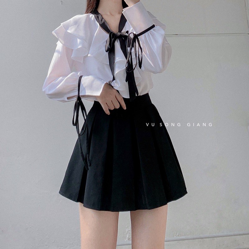 [ẢNH THẬT SHOP TỰ CHỤP] Chân váy xếp ly - có túi và lót quần | BigBuy360 - bigbuy360.vn