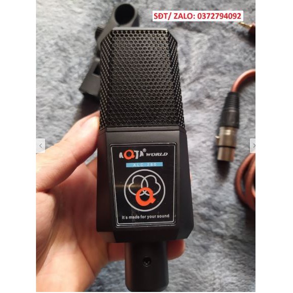 COMBO MIC THU ÂM AQTA ALC 280 CARD V10 ĐỦ PHỤ KIỆN TẶNG TAI AKG-S8 - 442