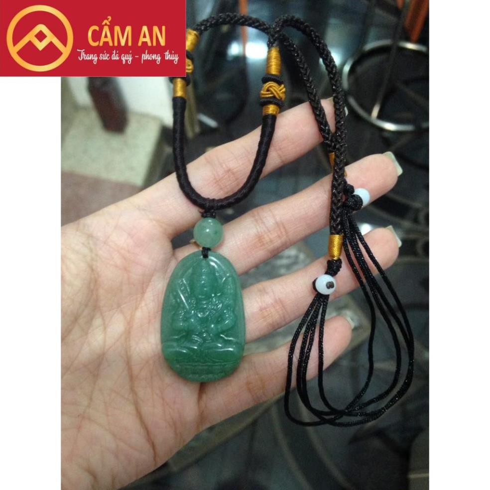 [hàng xịn 100% ]Mặt phật Hư Không Tạng Bồ Tát Xanh Lá 3.8cm HKT01