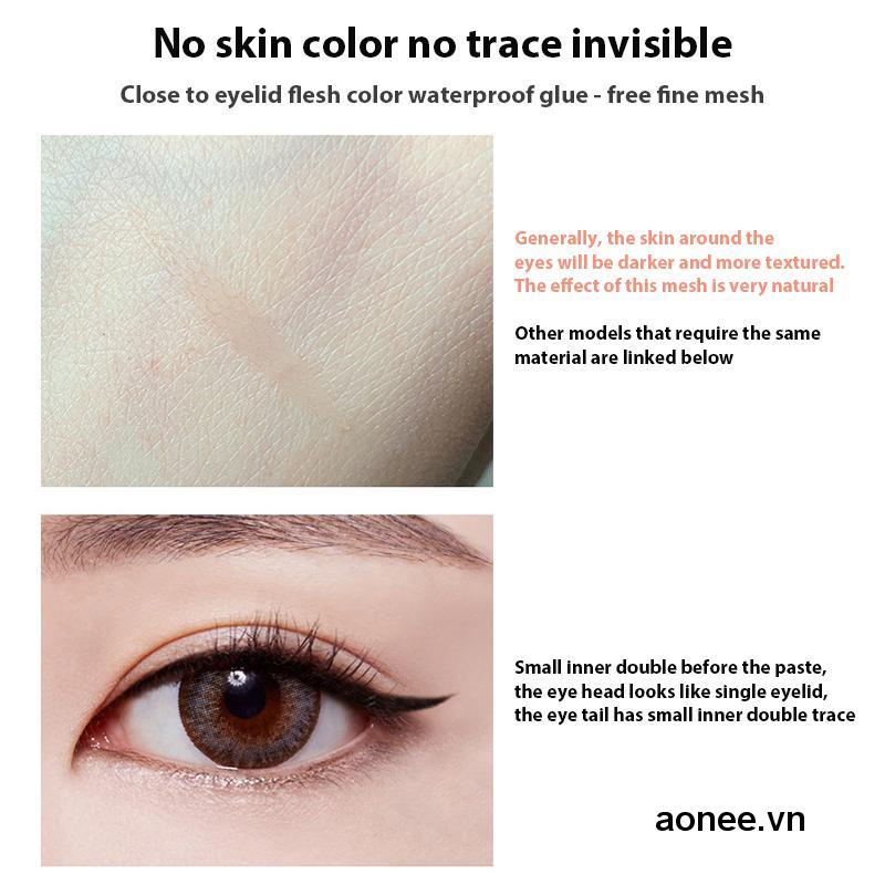 ✨✨Hanbel Dây Ren Đôi Mắt Hai Mí Với Túi Lưới Mắt Vô Hình Làm Sưng Đôi Mắt Một Đôi