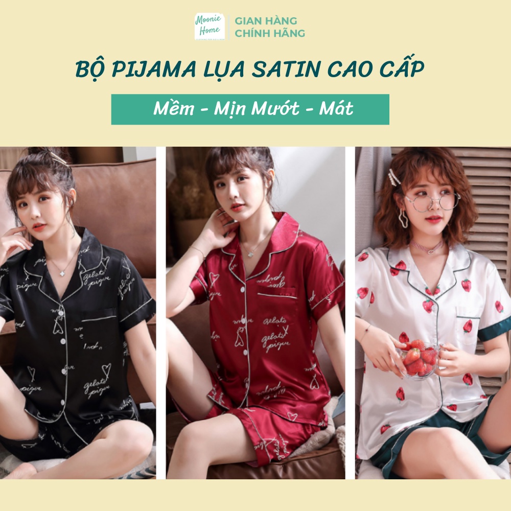 [30 MẪU] Bộ Mặc Nhà Nữ Mùa Hè Đẹp Chất Liệu Lụa Satin (Ảnh + Video thật)