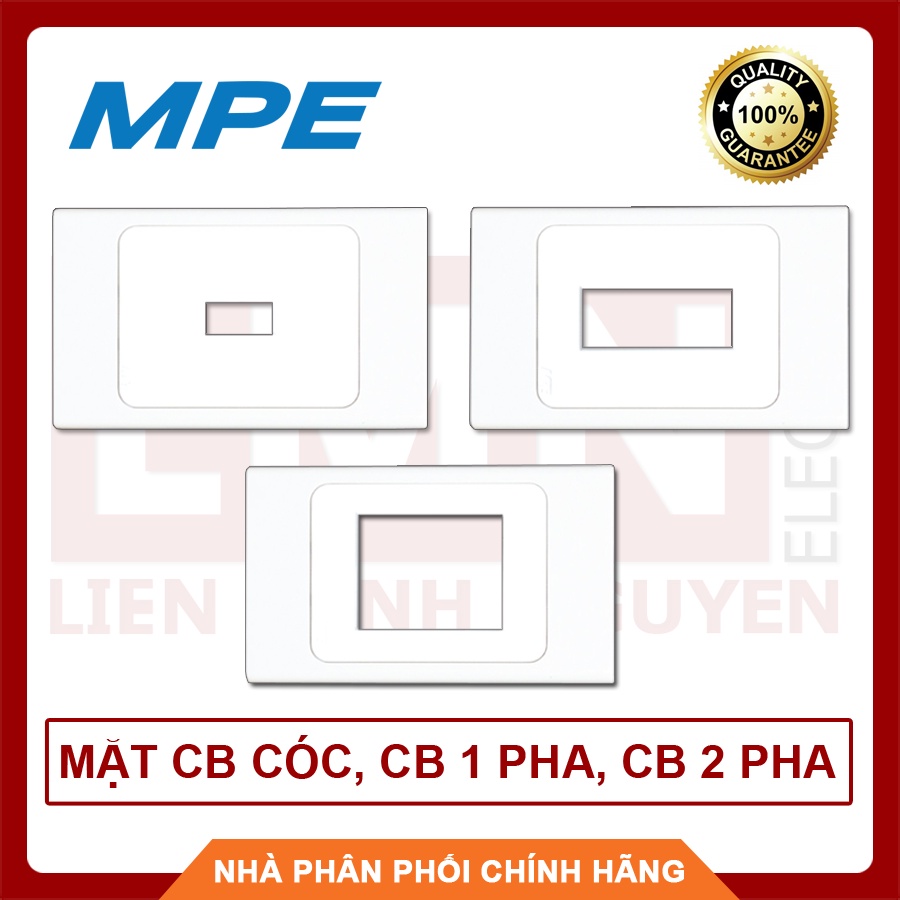 MPE, Mặt lắp CB cóc, CB 1 pha, CB 2 pha, Hàng Việt Nam, Chất Lượng Cao