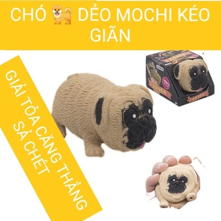 Thú chó con mo chi dẻo co giãn đáng yêu xả trét sau giờ làm việc căng thẳng