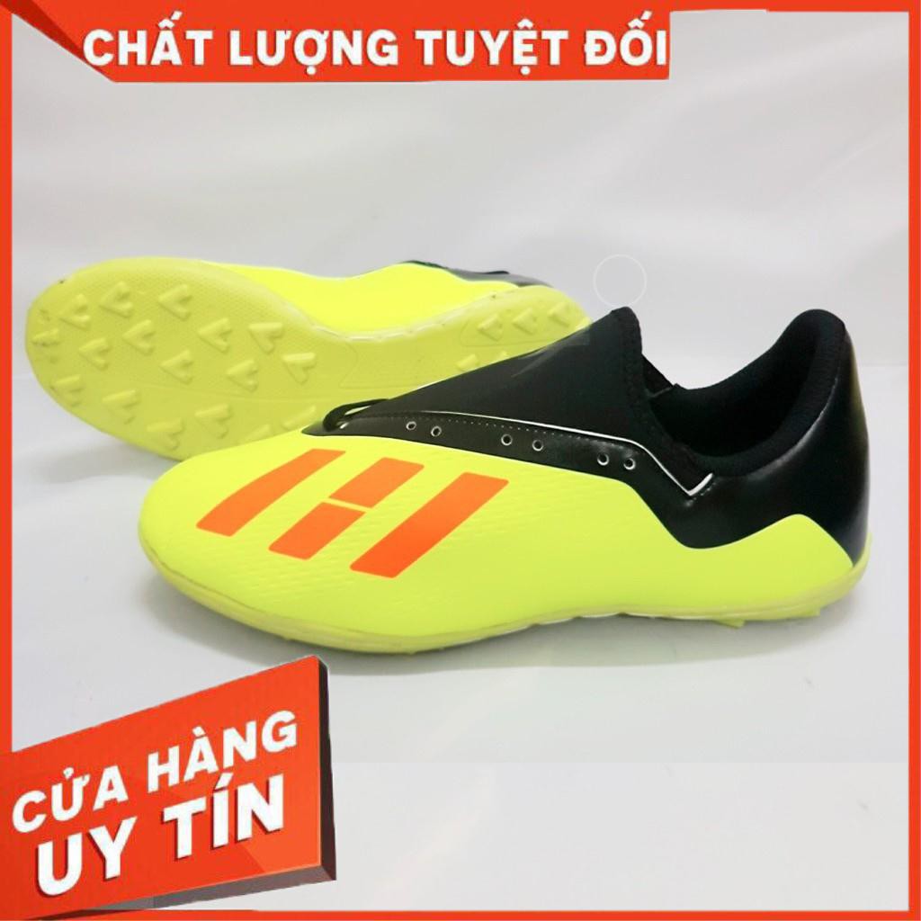 Giày đá bóng cao cấp X-a18 -xanh-cỏ nhân tạo