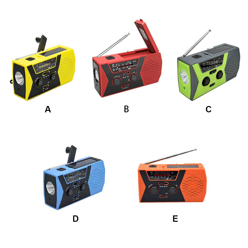 Đèn Pin LED IPX3 Tích Hợp Radio Năng Lượng Mặt Trời Chống Thấm Nước Đa Năng Kèm Sạc Điện Thoại Tiện