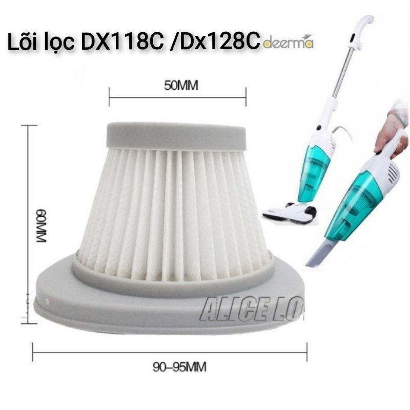 Bộ Lõi Lọc DEERMA DX115C / DX118C máy hút bụi cầm tay - Hàng chính hãng