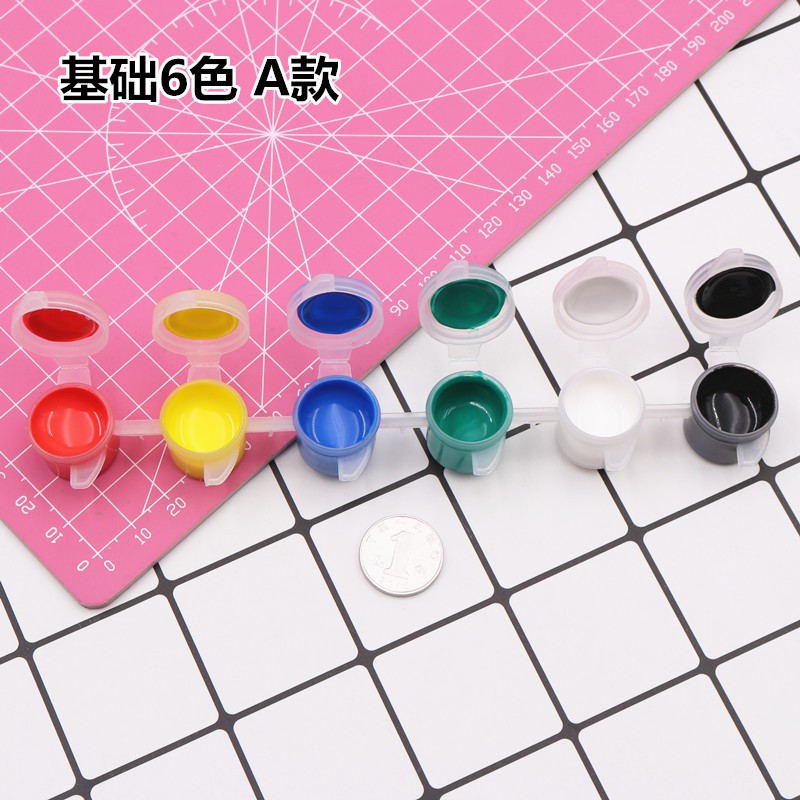 【Simple Acrylic】Simple Acrylic 12 colors~Clay coloring Acrylic paint to draw eye base color 3ml each