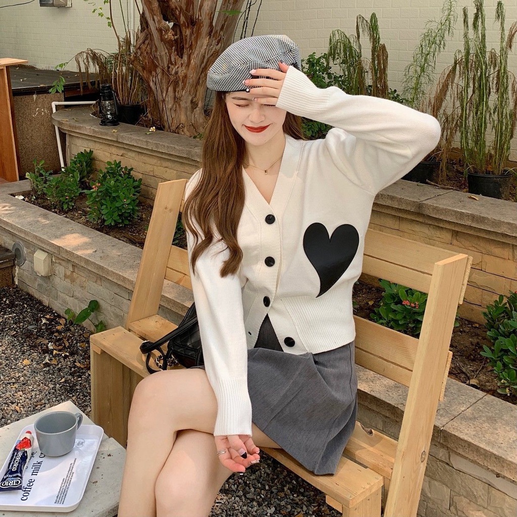 Áo Khoác Cardigan Dệt Kim Tay Dài Cổ Chữ V Thời Trang Cho Nữ  tao bao