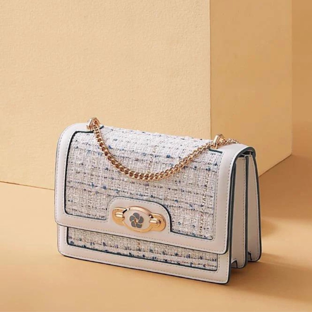 Túi Đeo Chéo Nữ Thời Trang Nucelle Khóa Charm Hoa ViAnh Store 1171652