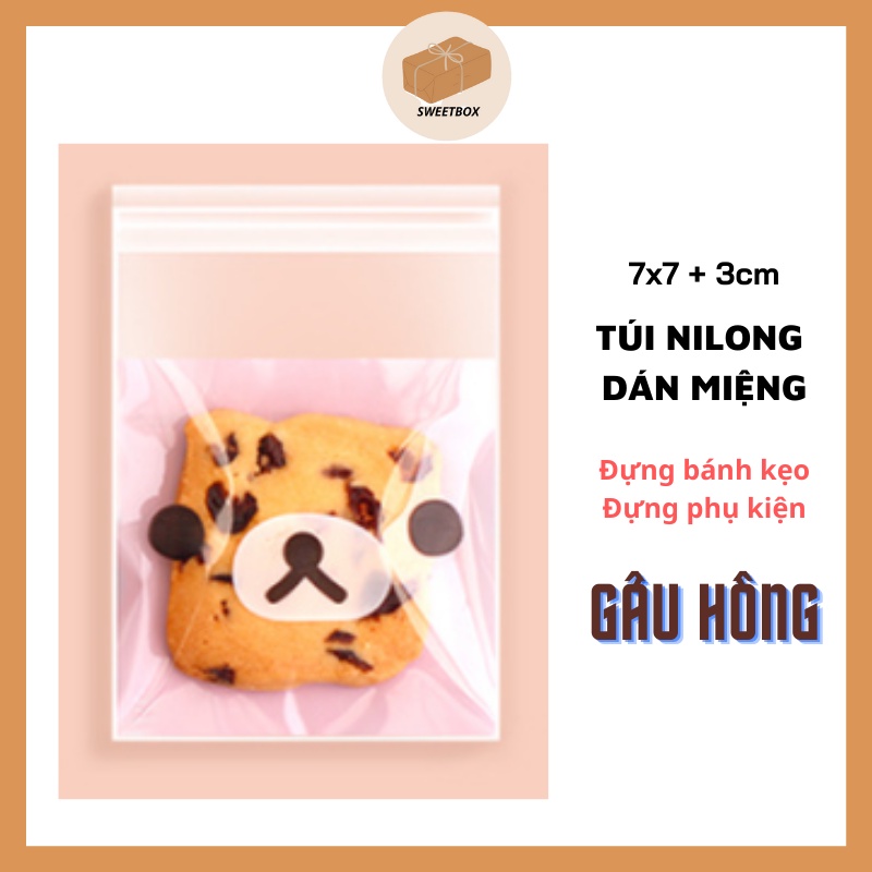 Túi Nilong Dán Miệng Đựng Bánh Kẹo Phụ Kiện OPP Nhỏ Xinh Họa Tiết Dễ Thương