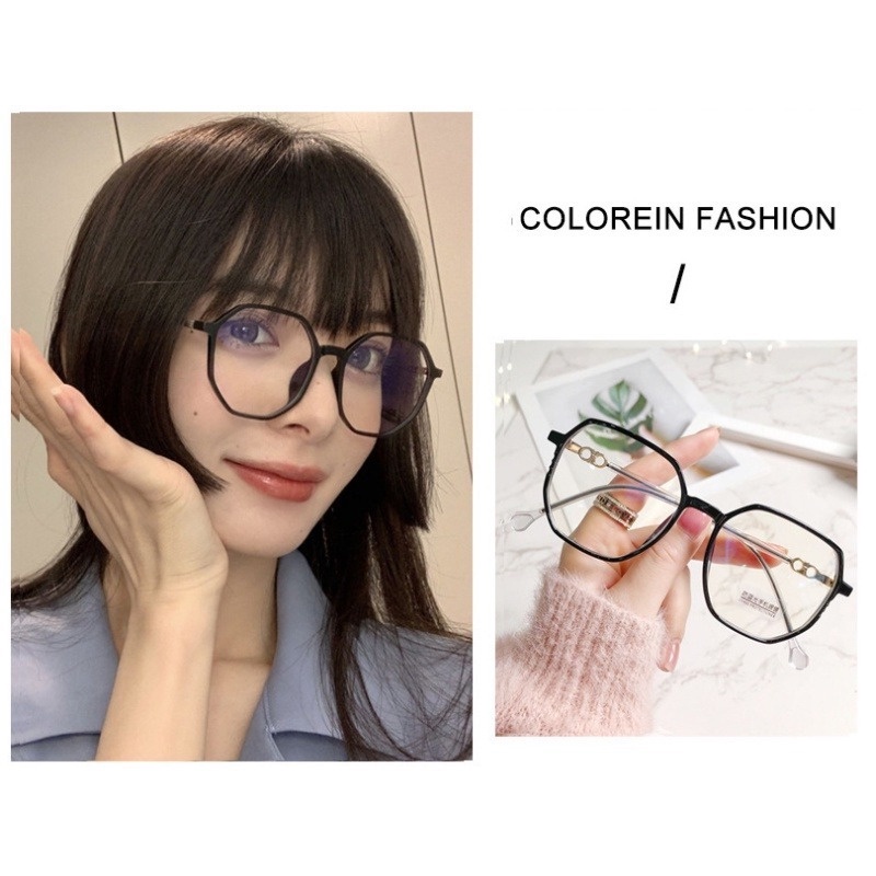 (KIQI-FASHION) COD Kính Vuông Lớn Chống Bức Xạ Thời Trang Hàn Quốc Chất Lượng Cao Cho Nam Nữ