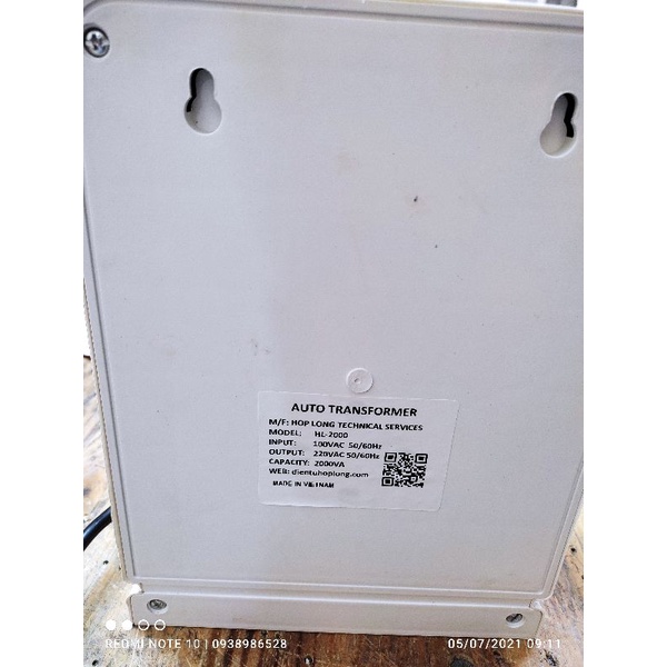 Biến áp cho máy phát điện nội địa nhật