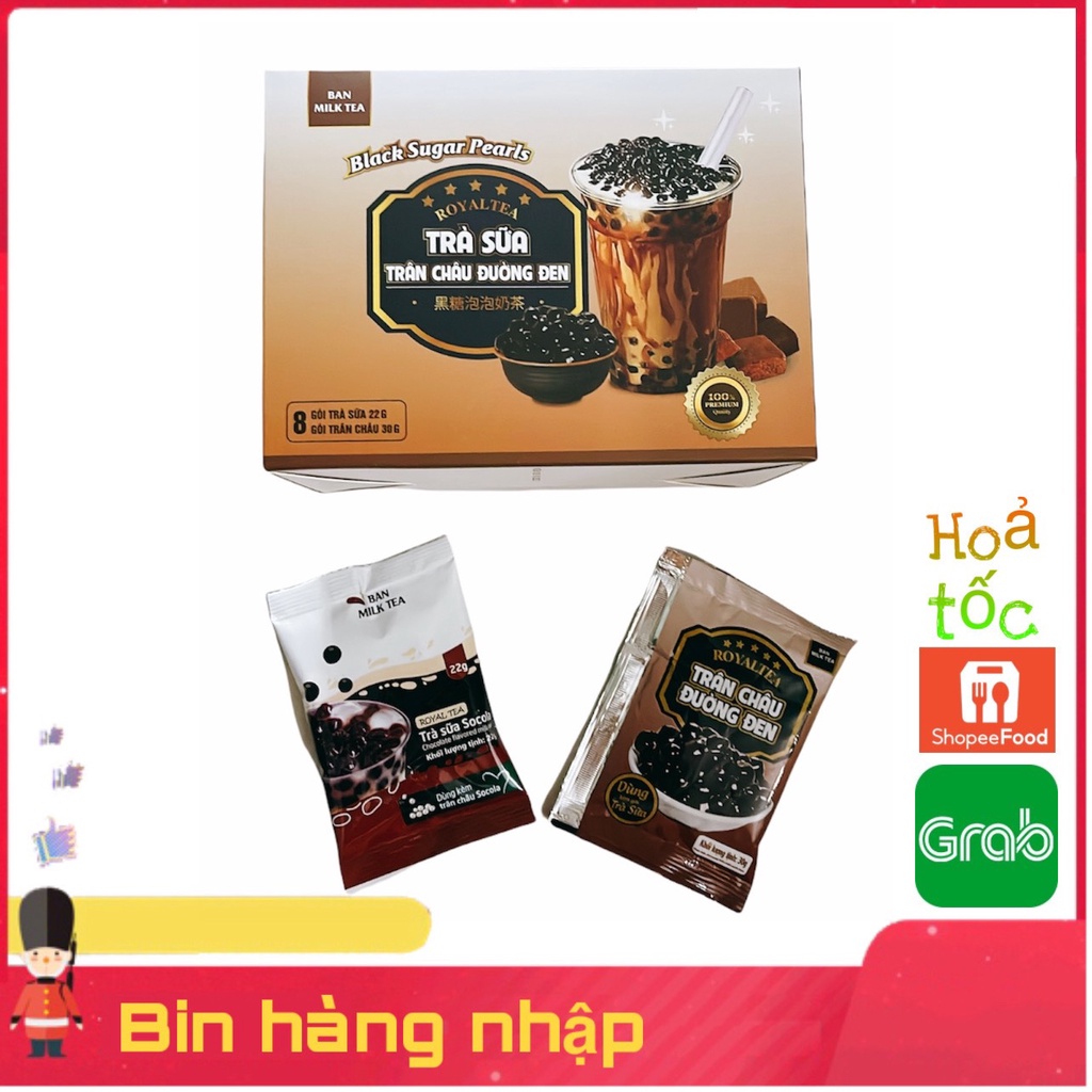 8 Set Trà Sữa Trân Châu Ban Milk Tea