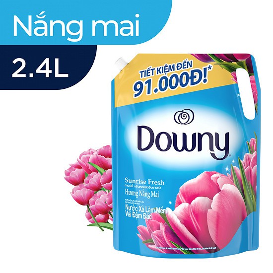 Nước xả vải Downy Hương Nắng mai túi 2.4L