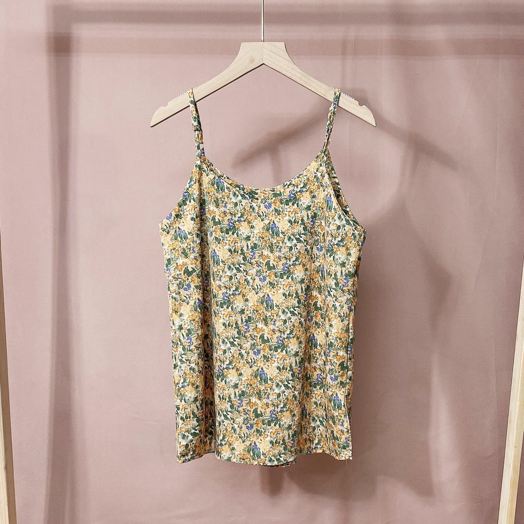 Áo hoa nhí - Áo 2 dây vintage, áo 2 dây hoa nhí  Áo hai dây hoa nhí, áo hai dây ulzzang cực xinh - Kazin Store HD09