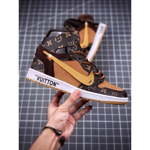 Giày thể thao JD1 x LV cực chất , Giày thể thao jordan nam nữ bản mới cực chất hót trend 2022