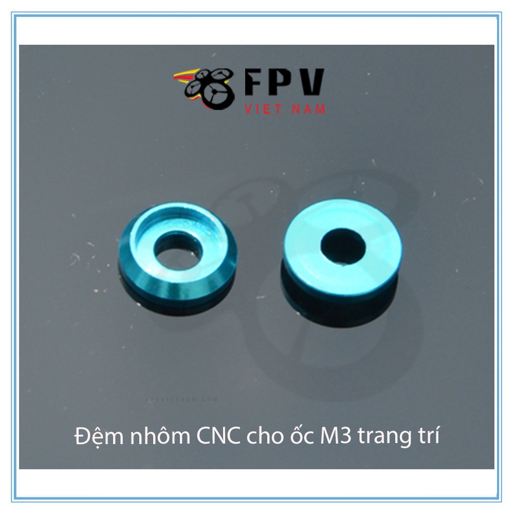Đệm nhôm CNC cho ốc M3 trang trí