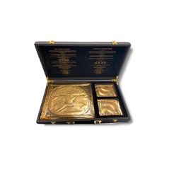 [Hàng chính hãng xuất xứ Mỹ]Bộ va li sản phẩm nâng cơ 12 mặt nạ vàng và 6 mặt nạ mắt D'or24K Gold Facial Mask Suitcase