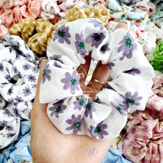 Dây Buộc Tóc Scrunchies Hoa Cúc