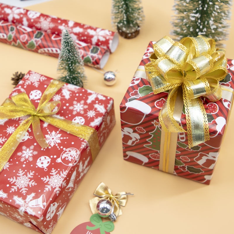 Giấy gói quà họa tiết hoạt hình giáng sinh độc đáo cao cấp 74*51cm