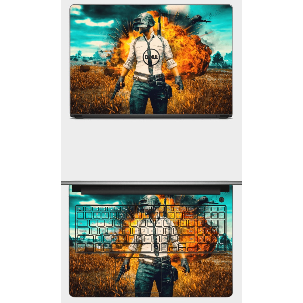 Skin dán Laptop in hình GAME PUBG. Full các dòng máy: Asus, Acer, Dell, HP,... In theo yêu cầu