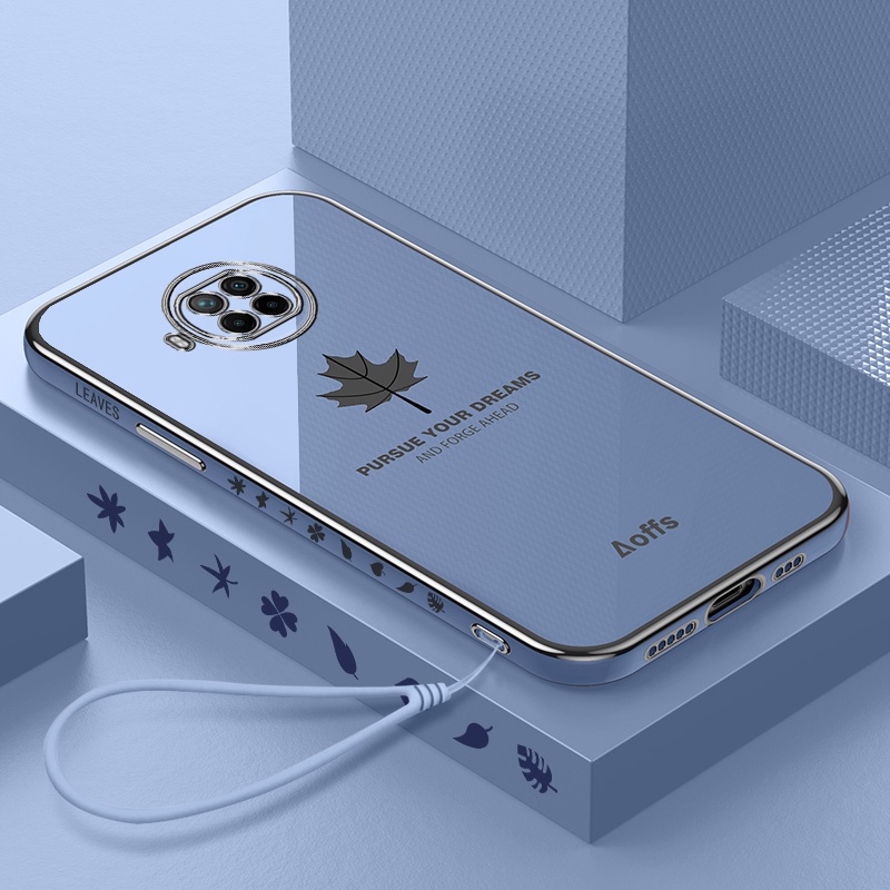 Ốp điện thoại QIANZI kiểu lá phong cho Xiaomi Redmi Note 8T Redmi Note9 Redmi 9C Xiaomi11T Xiaomi 12