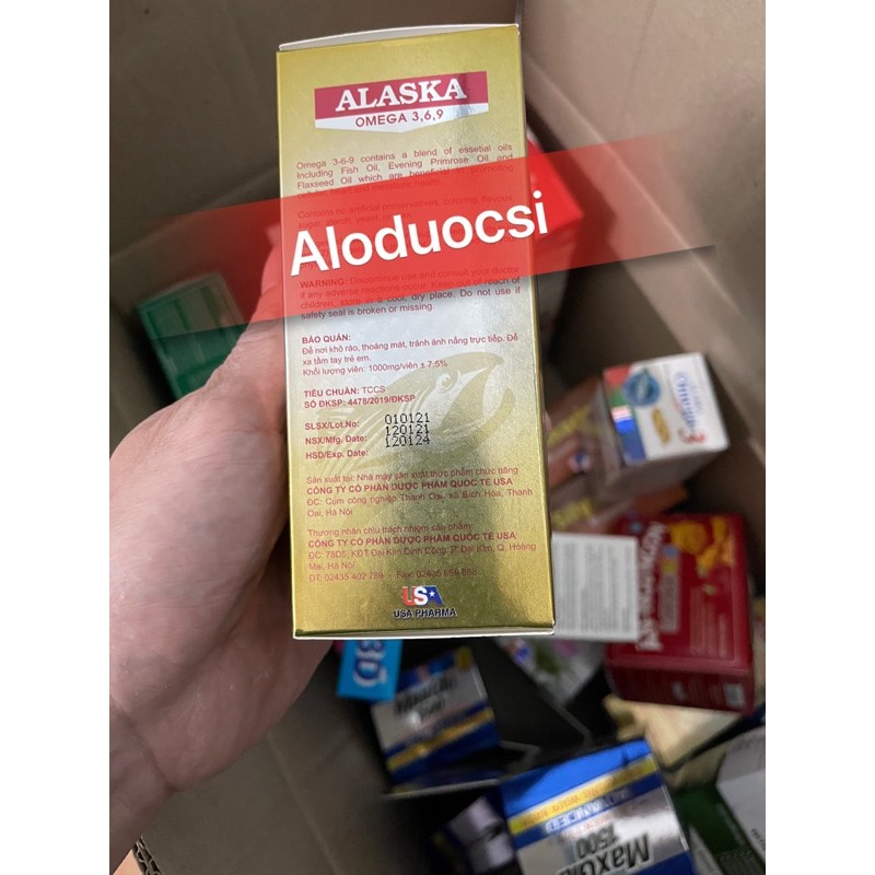 DẦU CÁ ALASKA OMEGA 3-6-9 GIÚP TĂNG CƯỜNG THỊ LỰC (100 viên)