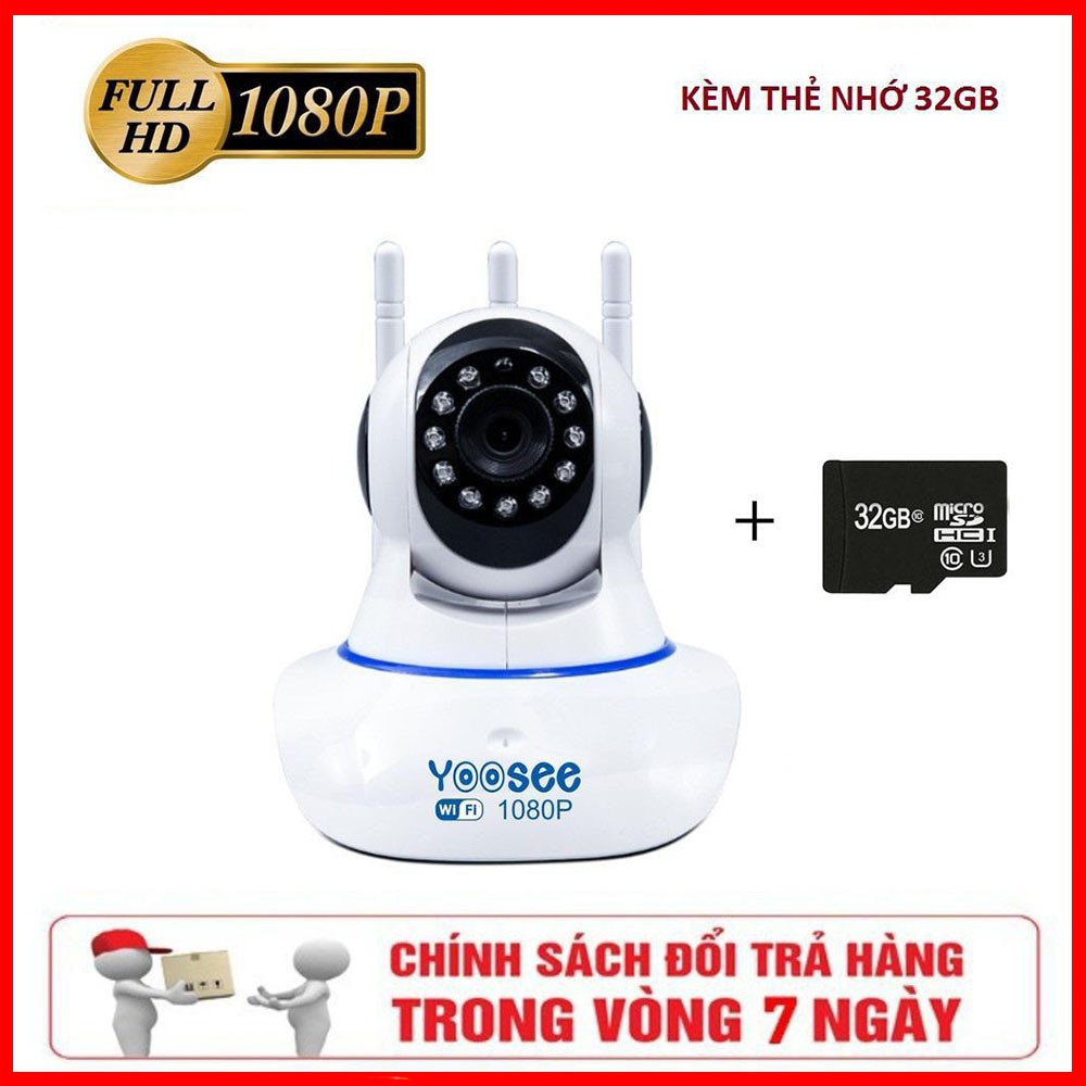 Camera 360 độ Yoosee 3 râu HD720 IP - BH 1 Năm