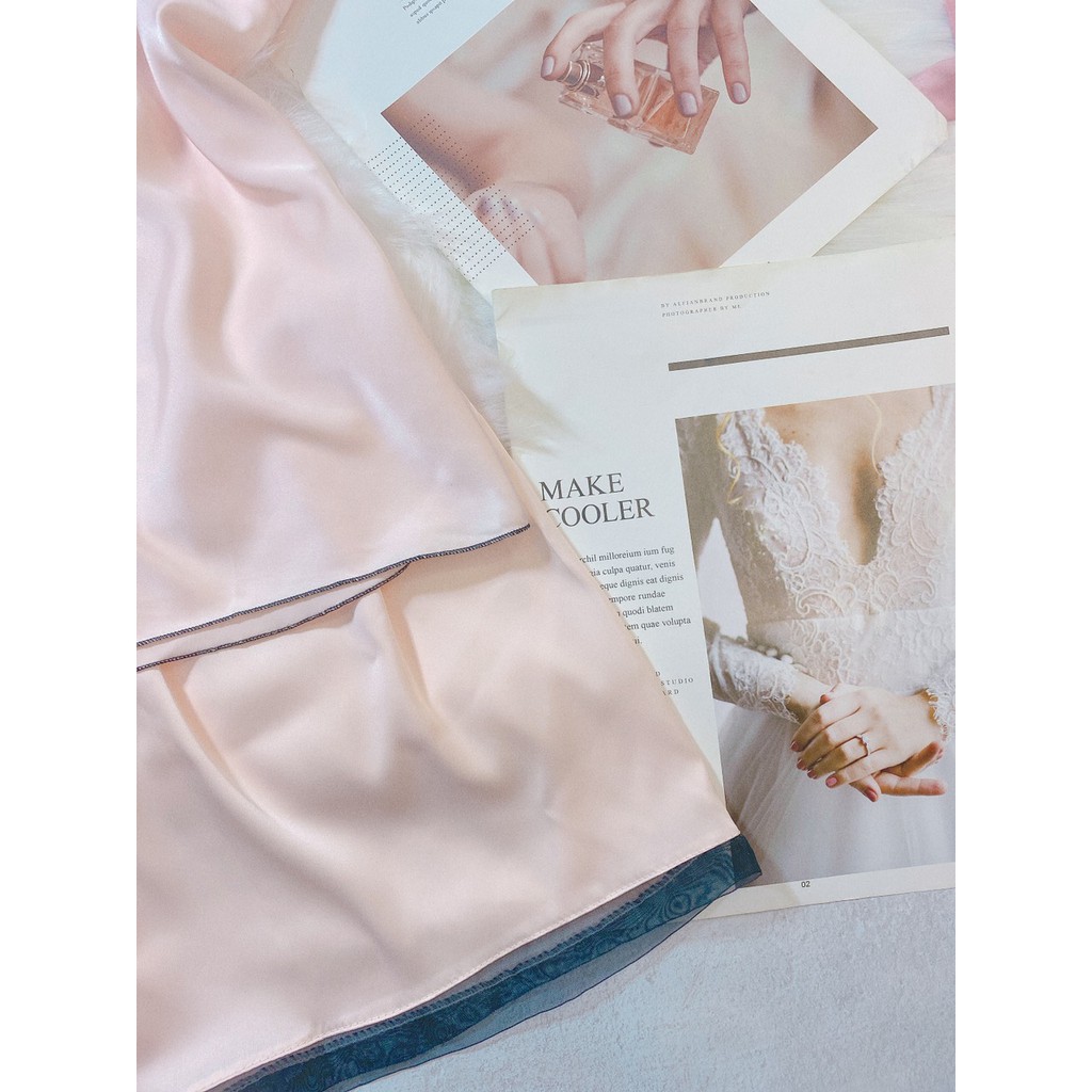 Q11.HCM  [LL 532] - Đồ bộ ngủ Nữ satin lụa phối ren sexy -đồ bộ lụa satin cao cấp - cô chủ nhỏ chuyên sỉ