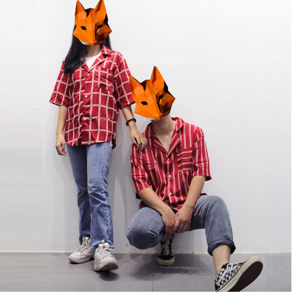 ÁO SƠ MI SỌC NGẮN TAY SỌC DỌC UNISEX | BigBuy360 - bigbuy360.vn