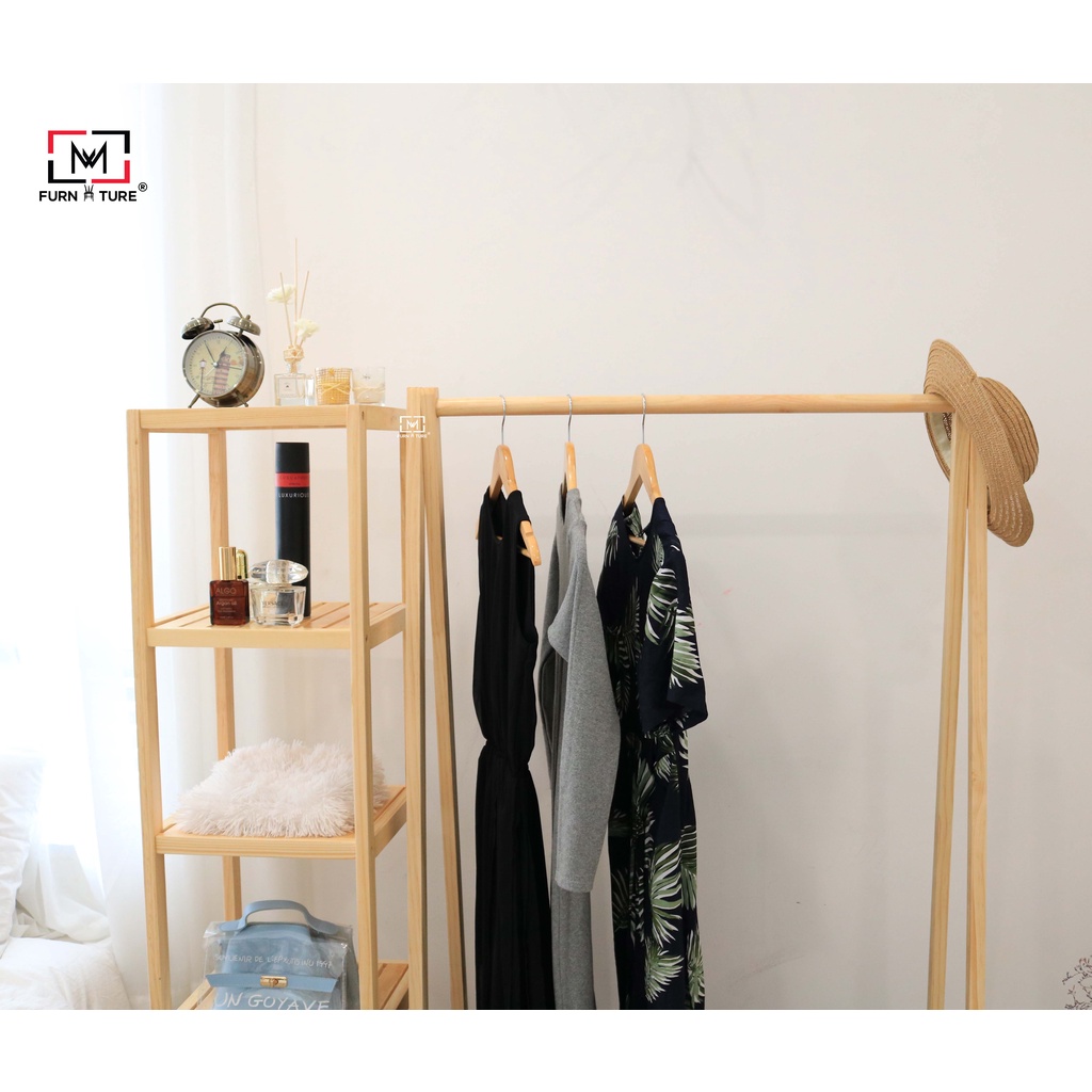 Combo giá treo quần áo về kệ trang trí 5 tầng thương hiệu MW FURNITURE