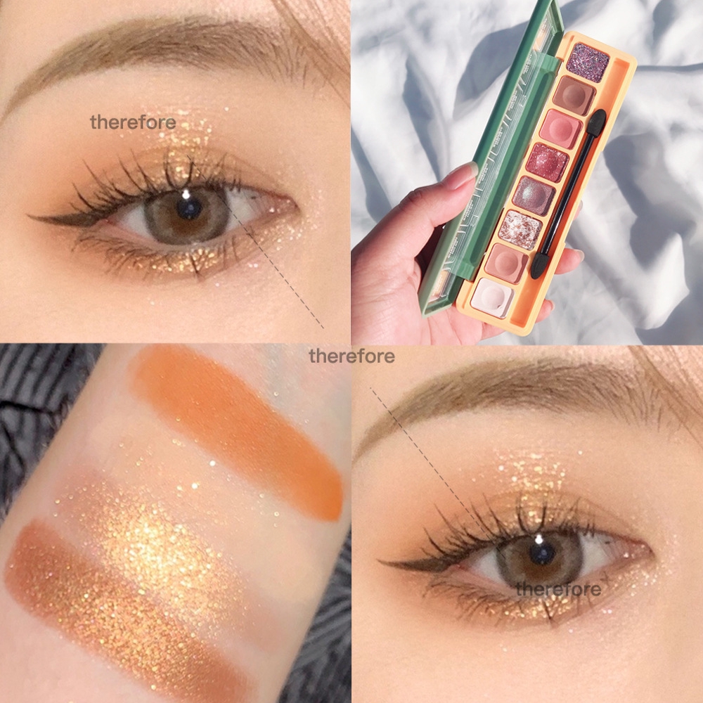 [New Arrival] Water-resistant 8-color matte/glitter eyeshadow palette