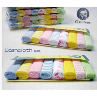 Sét 8 khăn mặt Gerber cho bé