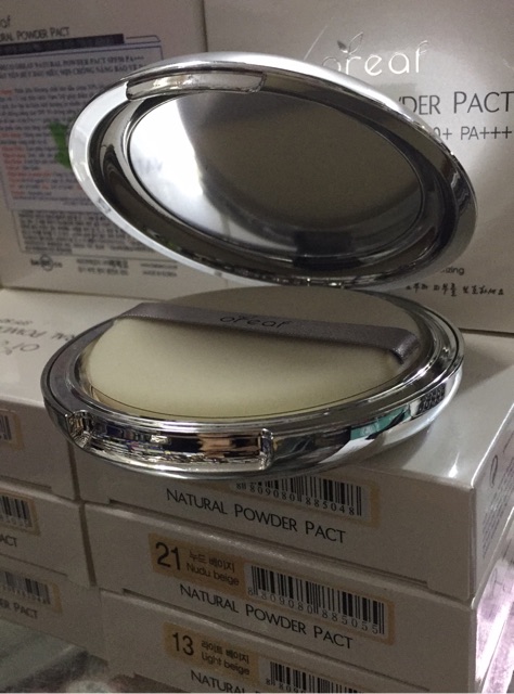 BEBECO OREAF NATURAL POWDER PACT SPF50 PA+++ phấn nén hút dầu siêu mịn chống nắng bảo vệ da | BigBuy360 - bigbuy360.vn