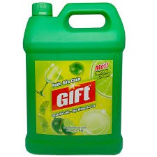 nước rửa chén gift 3.6 lít ( trà xanh/ chanh) mẫu mới
