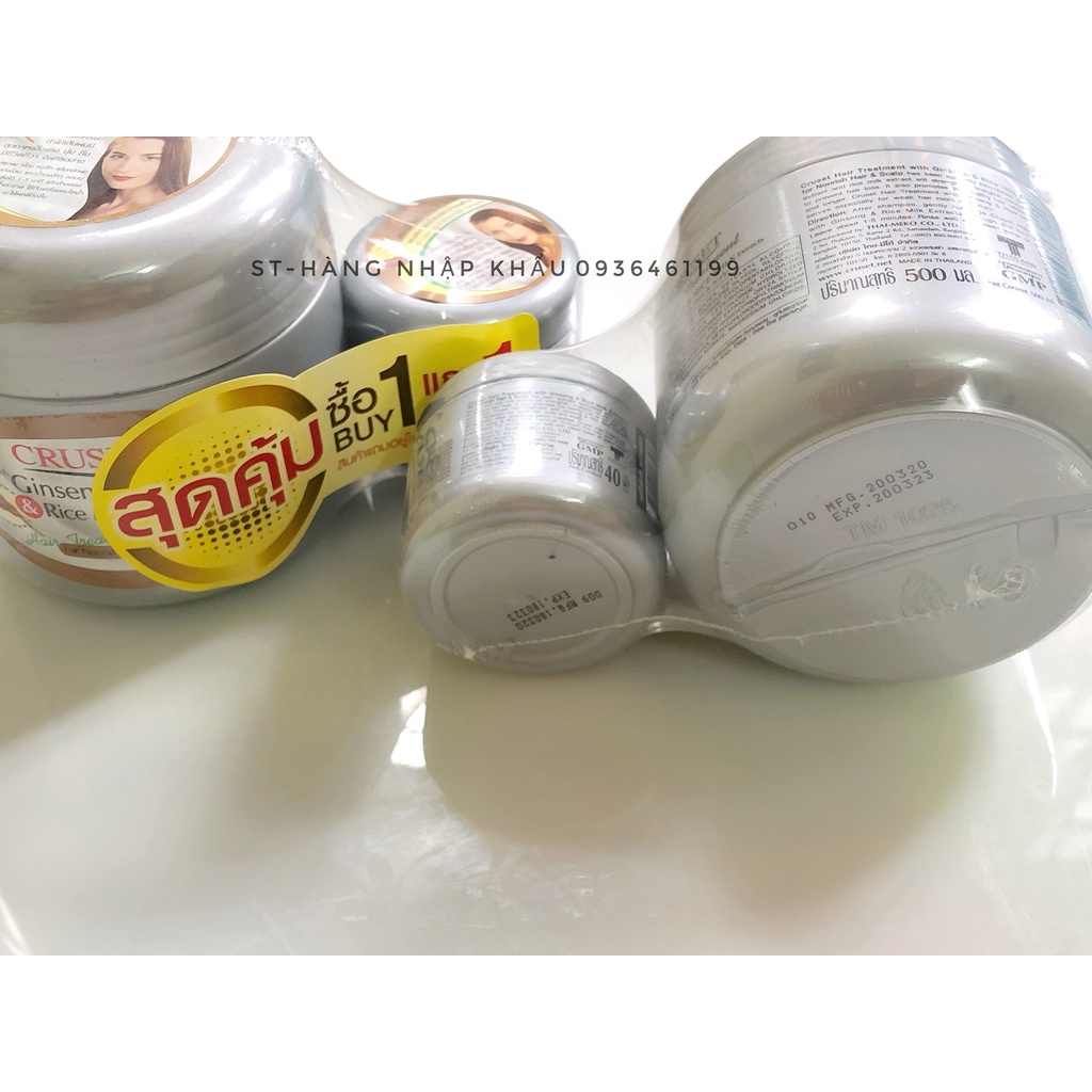 Kem ủ tóc siêu mềm mượt Cruset nhân sâm THÁI LAN 500G
